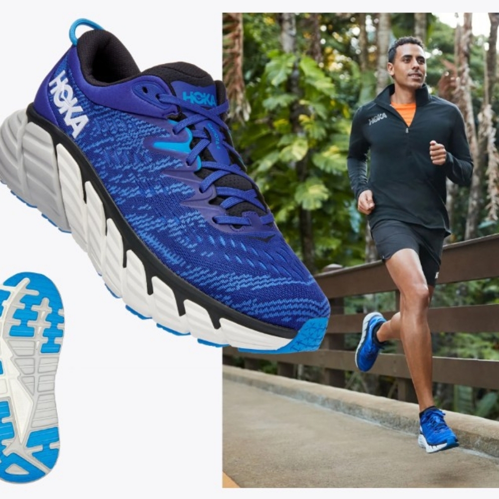 Hoka Graviota 4 Men's Running Shoes Blueing/Blue Graphite Size 11.5 D
